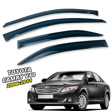 Дефлекторы окон Toyota Camry V40 2006-2011 накладные (DEFL) Q2